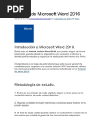 Tutorial de Microsoft Word 2016