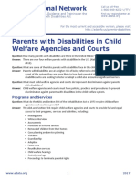 Ada Pamphlet On Parents With Disabilities - English