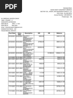 Post Date Value Date Description DR CR Balance