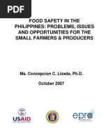 Food Safety in The Philippines Problems, Issues and Opportunities For The Small Farmers and Produ