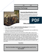 DBQ FOCUS: Columbian Exchange: Document-Based Question Format