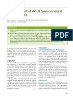 Management of Adult Sensorineural Hearing Loss: Etiologies