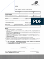 Planilla de Solicitud de Licencia Registro de Contribuyente de La Alcaldía de Baruta