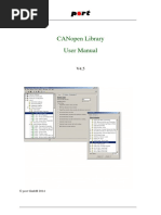 Canopen Library User Manual: © Port GMBH 2014