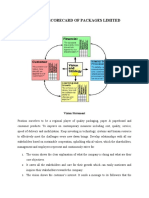 Balance Score Card of Packages Limited 2009