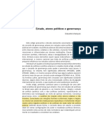 MARQUES, EDUARDO. Estado, Atores Políticos e Governança