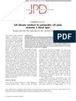 Soft Obturator Prosthesis For Postoperative Soft Palate Carcinoma: A Clinical Report