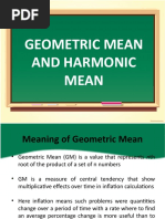 Geometric Mean and Harmonic Mean VT