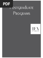 Postgraduate Mba Master Programs at Ifa Paris 2020