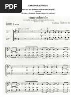 AMAVOLOVOLO Partitura SATB