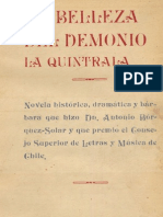 La Belleza Del Demonio. La Quintrala