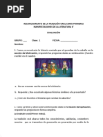 7ca48d870c Evaluacion Sexto Reconocimiento de La Tradicion Oral