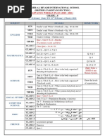 7 February (Sun) TO 11 February (Thurs) 2021