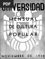 Revista de La Universidad Noviembre-1936