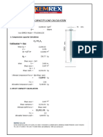 Kemrex Capacity Load Calculation: F.S 2.5 2 Piles