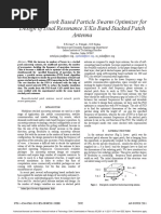 Neural Network Based Particle Swarm Optimizer For Design of Dual Resonance X/Ku Band Stacked Patch Antenna