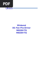 w83391tg w83391ts DC Fan Pre Driver Data