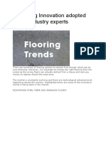 5 Flooring Innovation Adopted by The Industry Experts