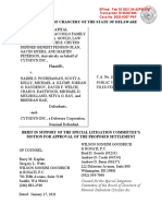 Cytodyn Special Litigation Committee's Brief Re Proposed Settlement Case No. 2020-0307-PAF