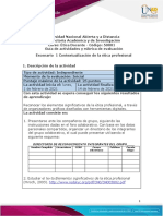 Guía de Actividades y Rúbrica de Evaluación - Escenario 1 - Contextualización de La Ética Profesional