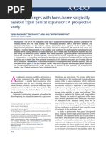 Maxillary Changes With Bone-Borne Surgically Assisted Rapid Palatal Expansion: A Prospective Study