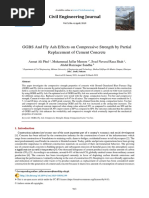 GGBS and Fly Ash Effects On Compressive Strength by Partial Replacement of Cement Concrete