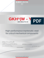 GKH (W - YW) : High-Performance Martensitic Steel For Critical Mechanical Components