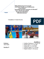 Trabajo Deporte Tema 5 Voleibol y Voley Playa