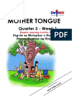 Mother Tongue: Quarter 3 - Week 1