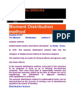 Moment Distribution Method: Prof - Kodali Srinivas