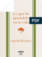 Winfrey Oprah - Lo Que He Aprendido en La Vida