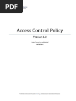 Access Control Policy