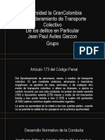 Analisis Art.173 CP Apoderamiento de Transporte Colectivo - Delito en Particular