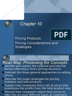 Pricing Products: Pricing Considerations and Strategies