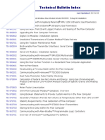 Technical Bulletin Index