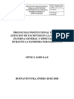 Protocolo de Atencion en La Consulta Ambulatoria