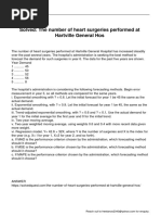 The Number of Heart Surgeries Performed at Hartville General Hos