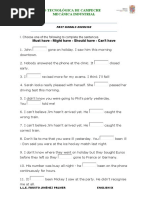 Past Modals Exercise