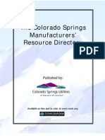 The Colorado Springs Manufacturers' Resource Directory: Published by