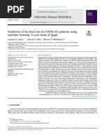 Infectious Disease Modelling: Lamiaa A. Amar, Ashraf A. Taha, Marwa Y. Mohamed