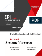 Système Vis-Écrou: Projet Professionnel de L'etudiant