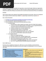 Reflective Exercise 4 My Self-Assessment With Swot Analysis