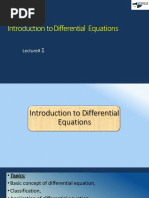 Introduction To Differential Equation