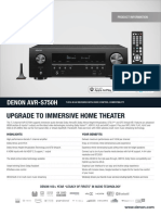 Upgrade To Immersive Home Theater: Denon Avr-S750H