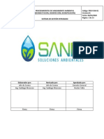 Procedimiento de Trabajo de Saneamiento Ambiental