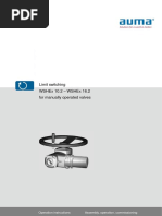 Limit Switching Wshex 10.2 - Wshex 16.2 For Manually Operated Valves