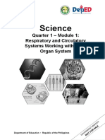 Science 9 Q1 Module 1 Respiratory and Circulatory With Key Answer