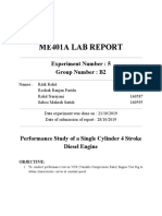 Me401A Lab Report: Experiment Number: 5 Group Number: B2