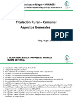 Titulacion Rural, Aspectos Generales - DIGESPACR