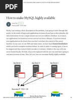 How To Make MySQL Highly Available - by Vivek Puri - DevOps Enthusiast - Medium